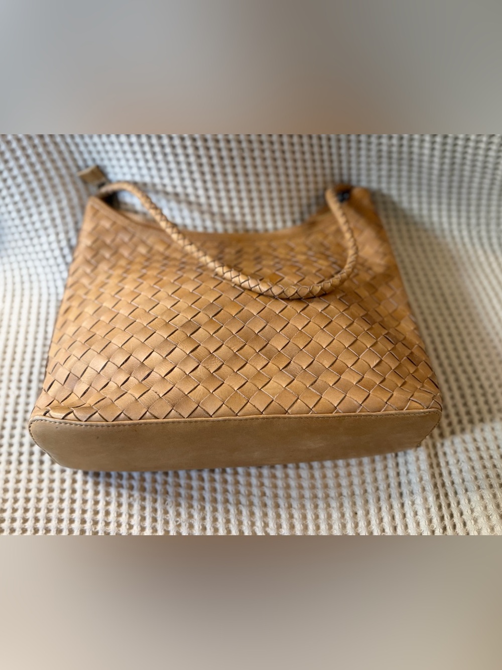 Bembien Marni Handwoven Leather Shoulder Bag Caramel - Picture 8 of 14